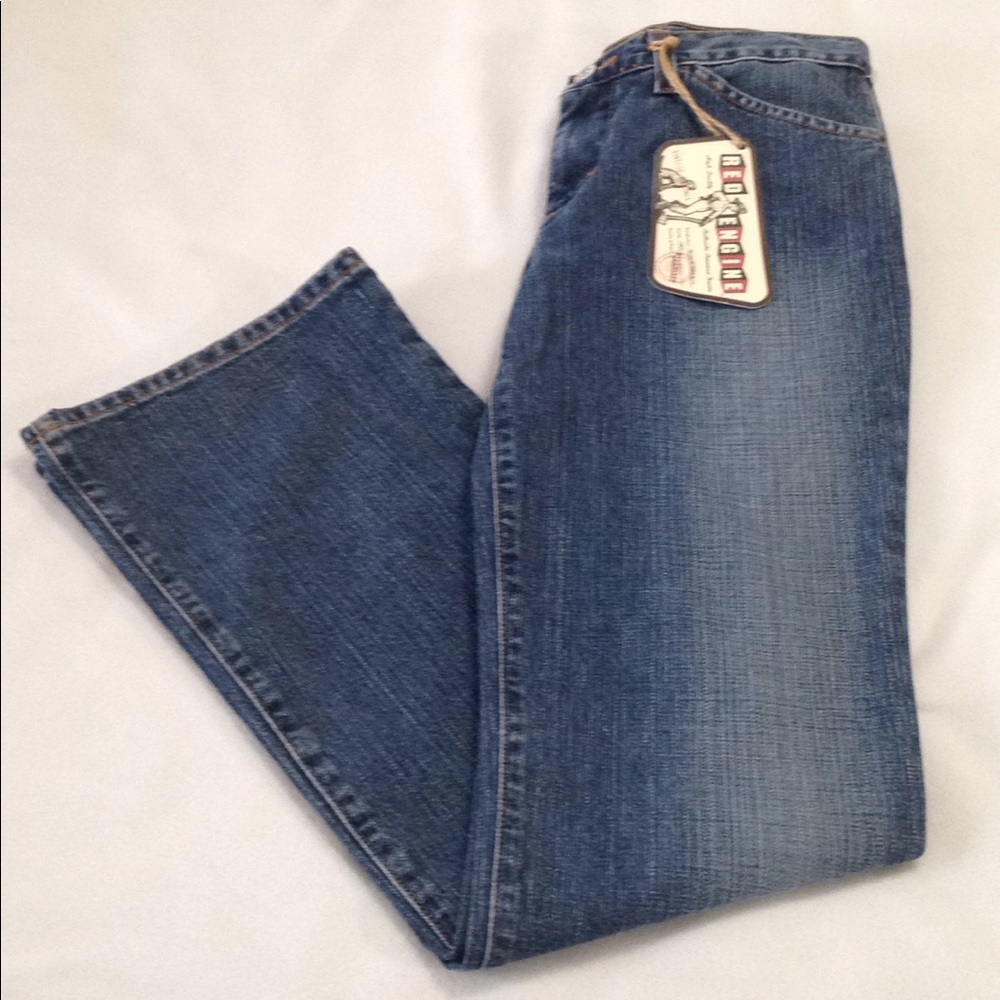 NEW Women Jeans 24 Reg Distressed Denim Vintage Fit Old Style Red Engine USAmade - Picture 7 of 10